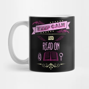 Keep Calm and Read On Vintage RC07 Mug